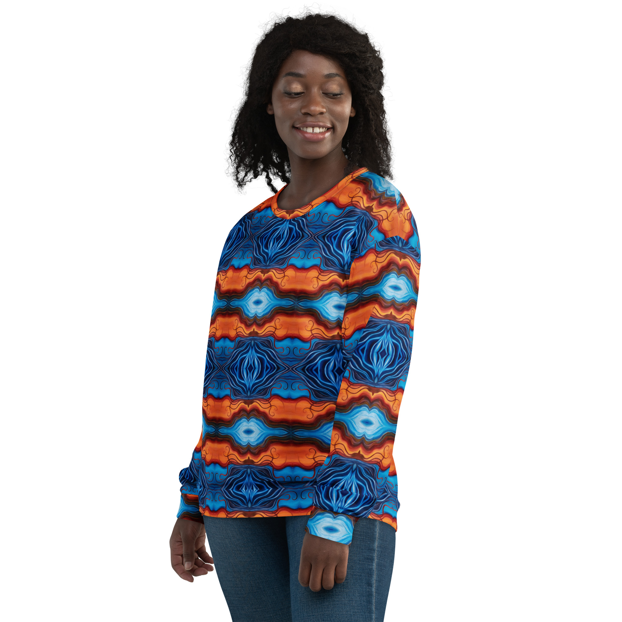 CAVIS Reborn Unisex Sweatshirt, Alternative Psychedelic Long Sleeve Top - Image 10