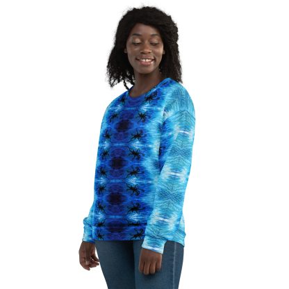 CAVIS Blue Ocean Octopus Unisex Sweatshirt, Alternative Sea Life Long Sleeve Top - Image 6