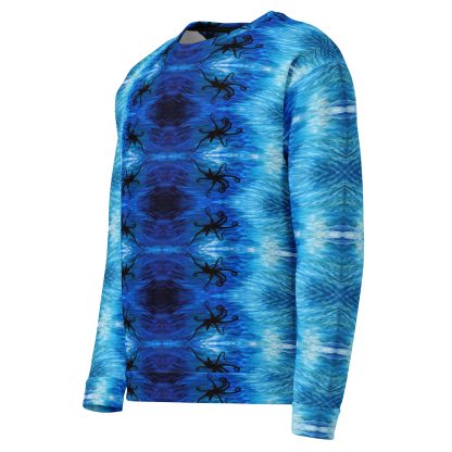 CAVIS Blue Ocean Octopus Unisex Sweatshirt, Alternative Sea Life Long Sleeve Top - Image 12