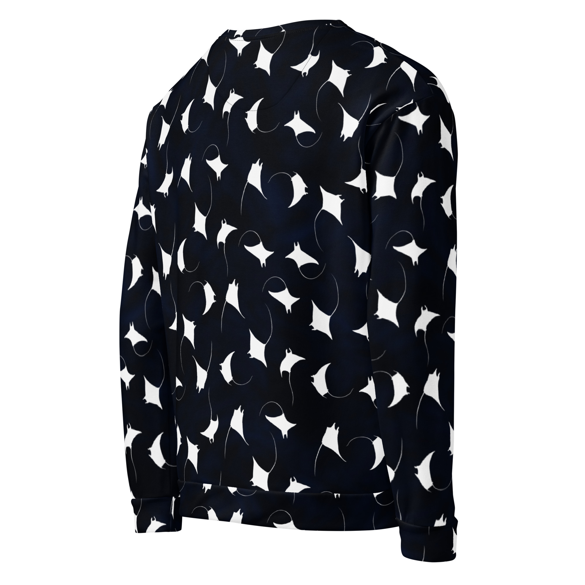 CAVIS Mobula Ray Unisex Sweatshirt, Alternative Devil Rays Goth Fashion Long Sleeve Top - Image 15