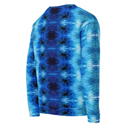CAVIS Blue Ocean Octopus Unisex Sweatshirt, Alternative Sea Life Long Sleeve Top - Image 13