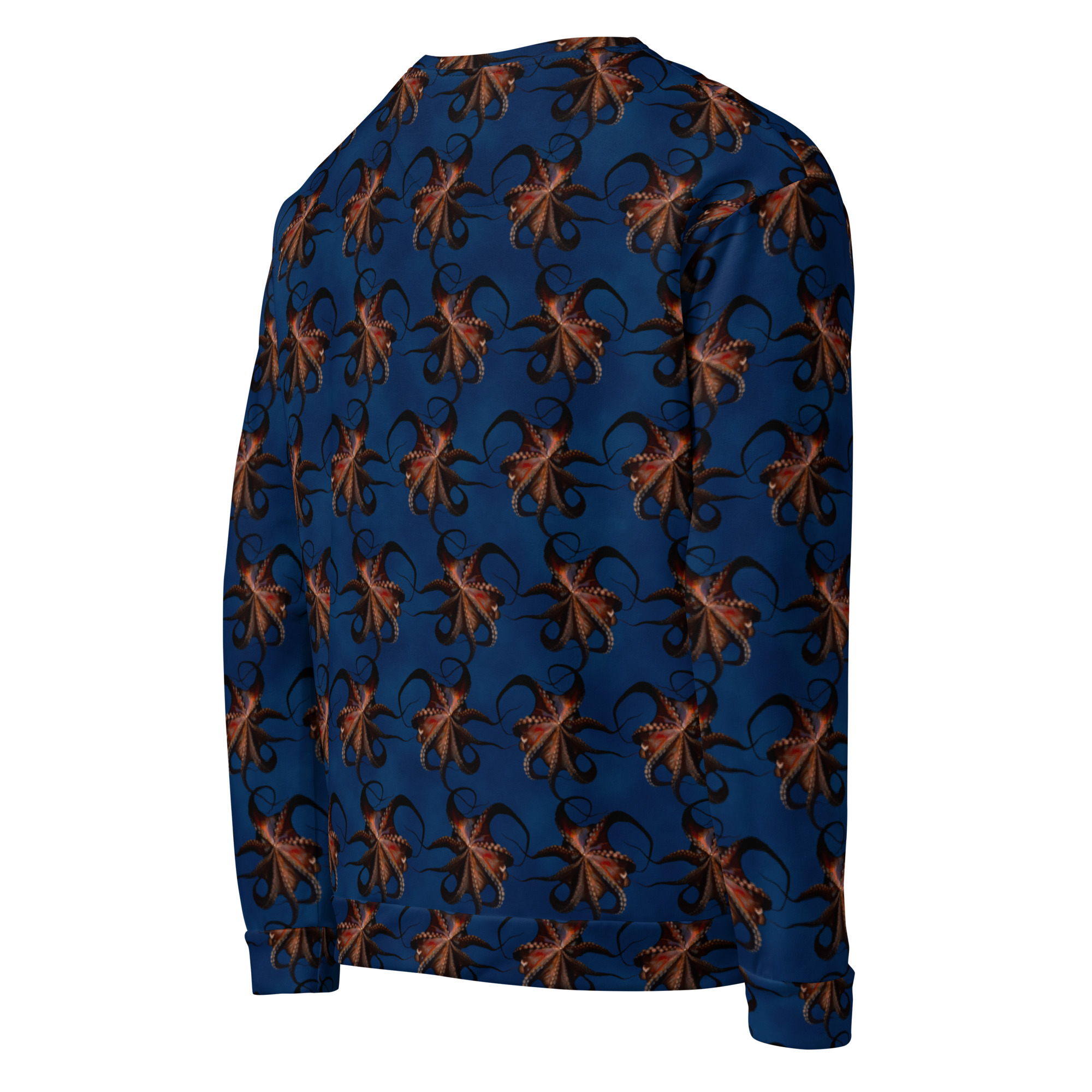 CAVIS Flying Octopus Unisex Sweatshirt, Alternative Sea Life Long Sleeve Top - Image 16