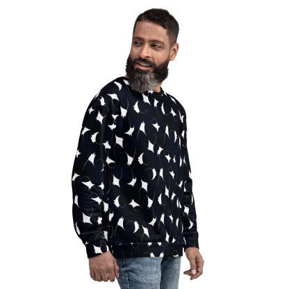 CAVIS Mobula Ray Unisex Sweatshirt, Alternative Devil Rays Goth Fashion Long Sleeve Top - Image 8