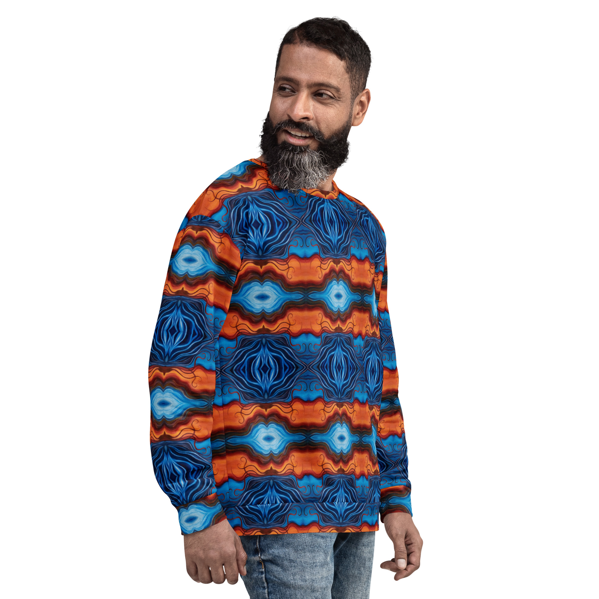 CAVIS Reborn Unisex Sweatshirt, Alternative Psychedelic Long Sleeve Top - Image 12