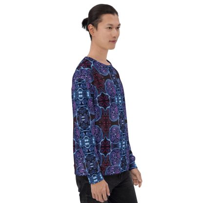 CAVIS Celtic Soul Unisex Sweatshirt, Alternative Blue and Purple Long Sleeve Top - Image 10