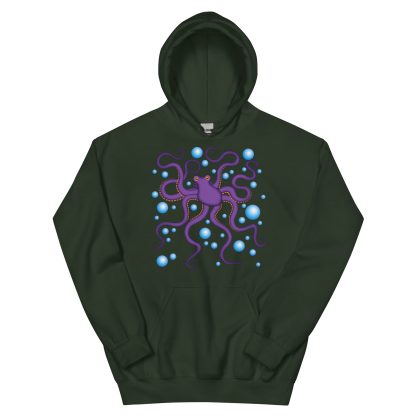 CAVIS Purple Octopus Hoodie, Funny Nautical Cephalopod Long-Sleeve Sweatshirt - Image 10