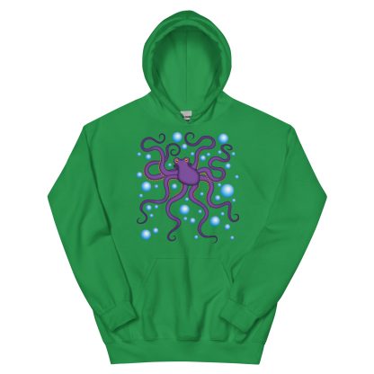 CAVIS Purple Octopus Hoodie, Funny Nautical Cephalopod Long-Sleeve Sweatshirt - Image 12