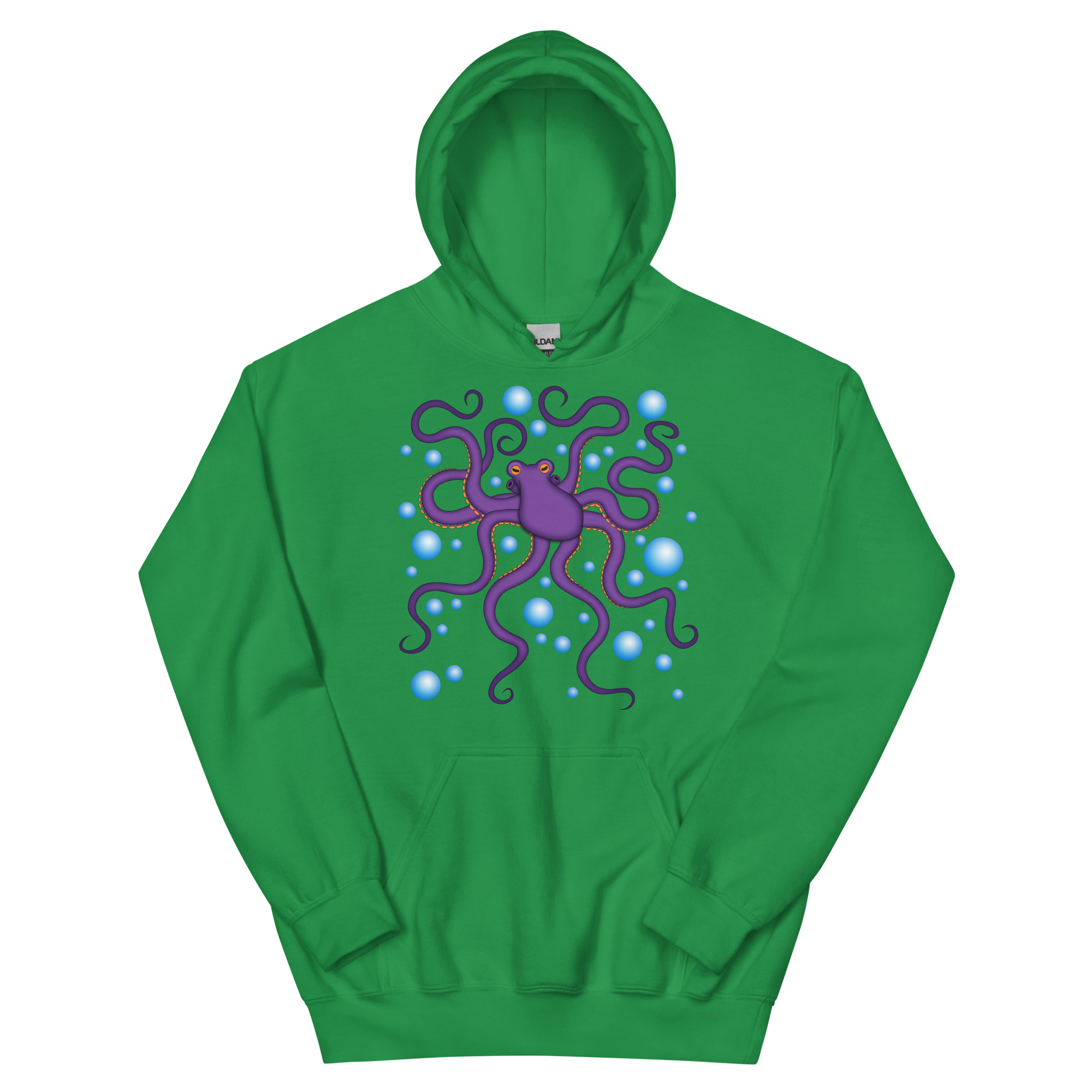 CAVIS Purple Octopus Hoodie, Funny Nautical Cephalopod Long-Sleeve Sweatshirt - Image 12