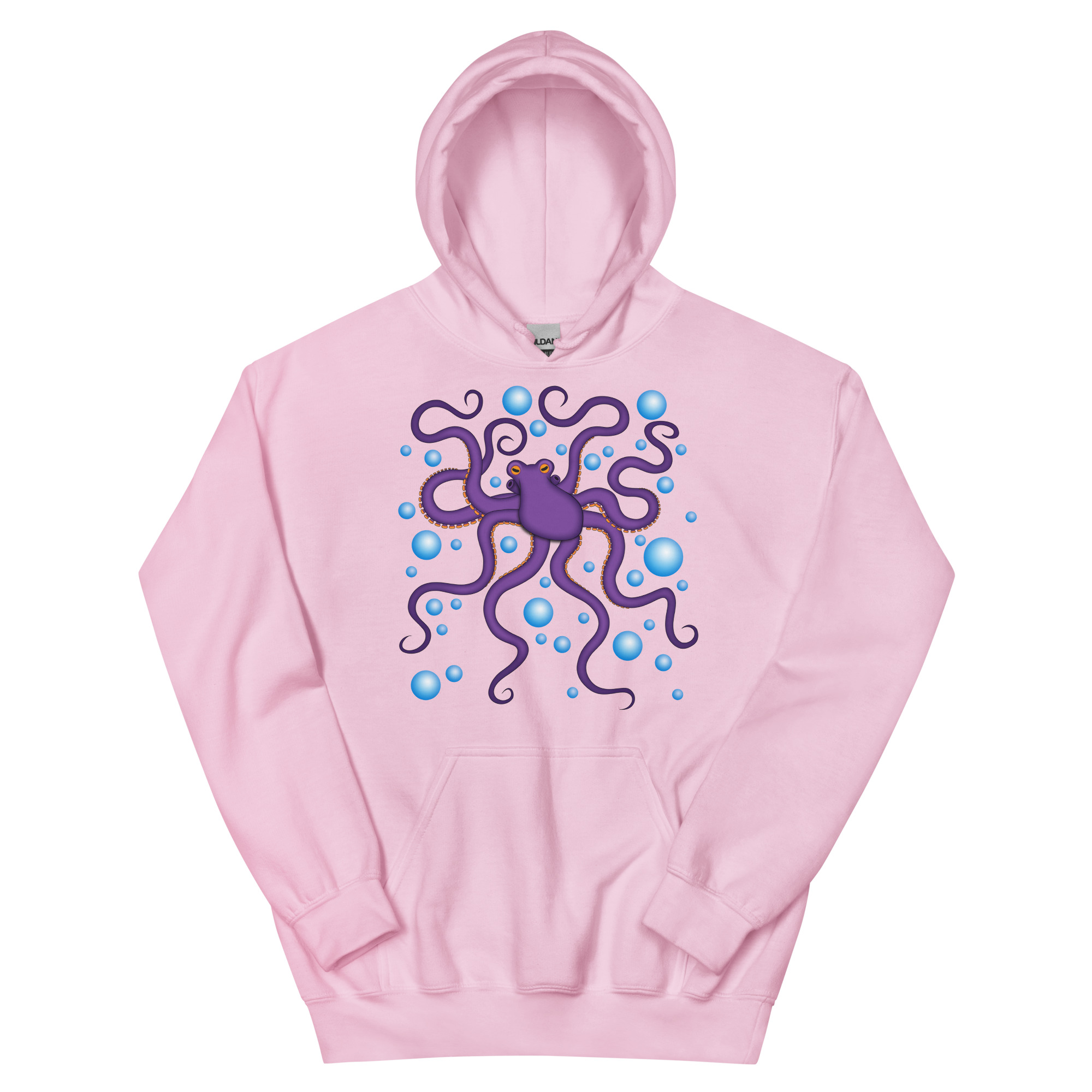 CAVIS Purple Octopus Hoodie, Funny Nautical Cephalopod Long-Sleeve Sweatshirt - Image 17