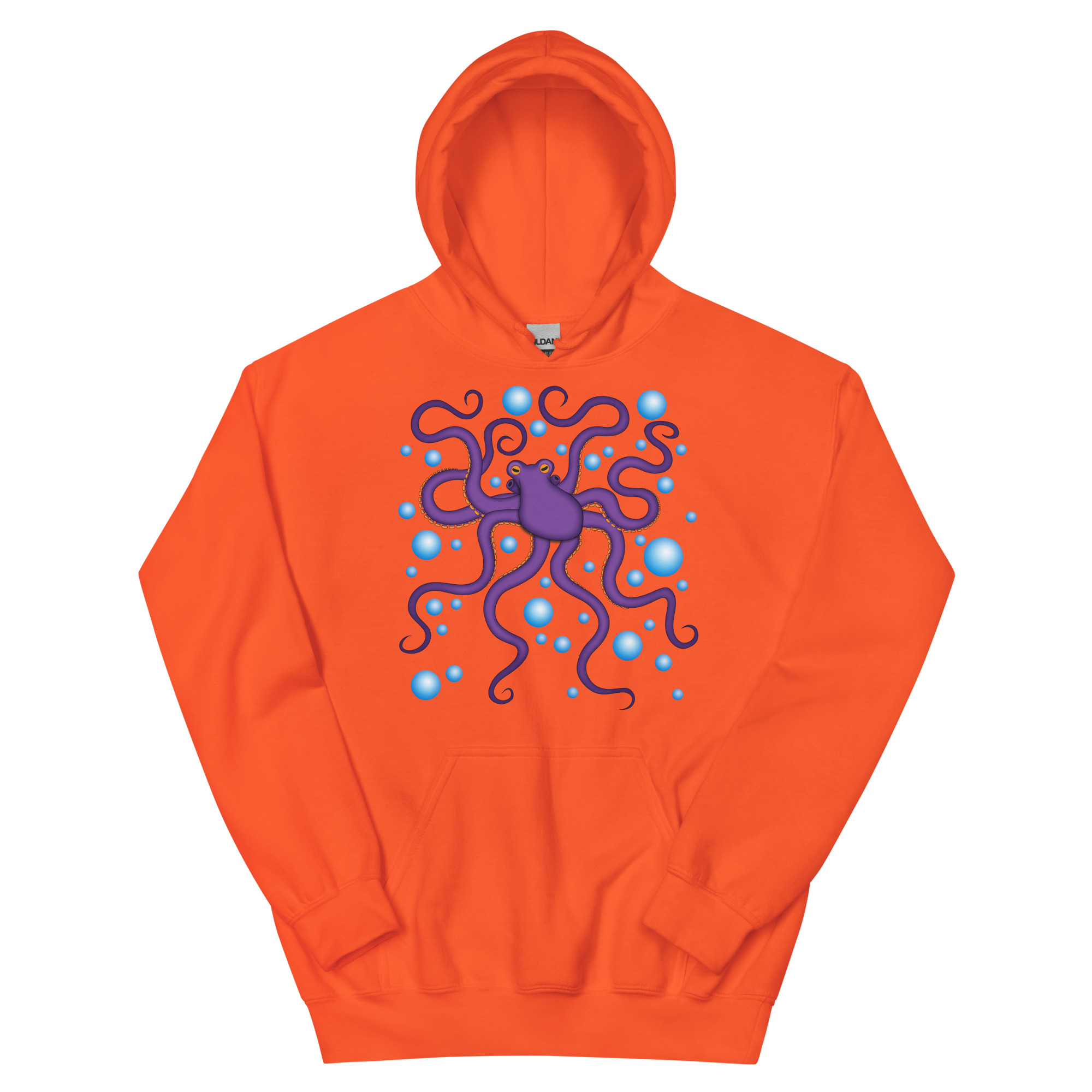 CAVIS Purple Octopus Hoodie, Funny Nautical Cephalopod Long-Sleeve Sweatshirt - Image 13
