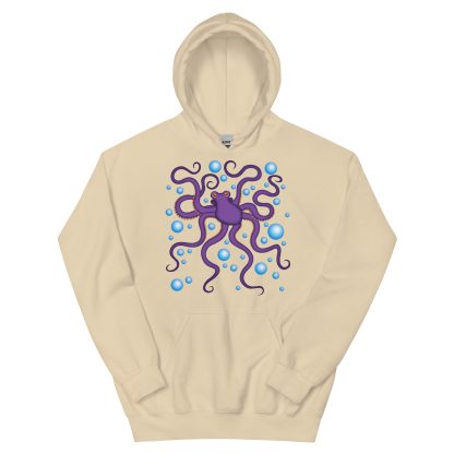 CAVIS Purple Octopus Hoodie, Funny Nautical Cephalopod Long-Sleeve Sweatshirt - Image 16